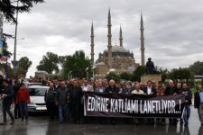 Edirne'de, Terör Protesto Edildi!