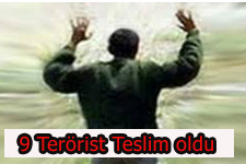 Şırnak'ta 9 Terörist Teslim Oldu