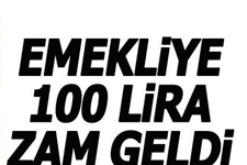Emekliye 100 Tl?lik Zam!