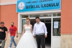 Kırklareli - Gelin Ve Damat Sandık Başında